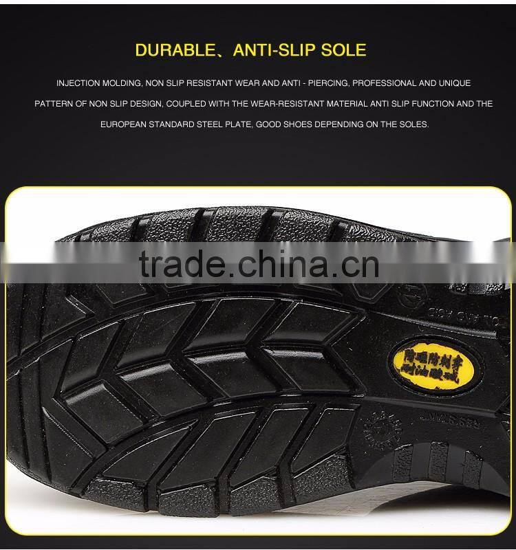 Factory high quality genuine leather rubber sole shoes