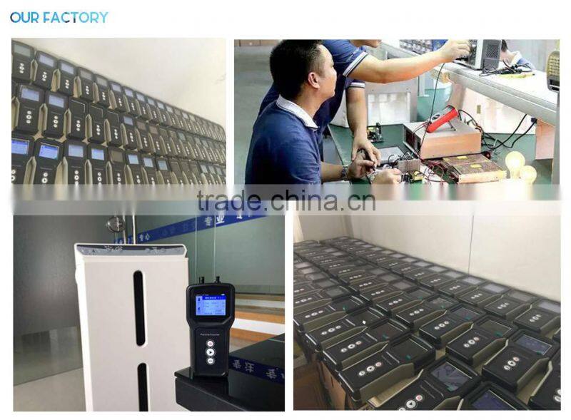 Indoor air quality monitor laser particle size analyzer for 0.3 and 2.5