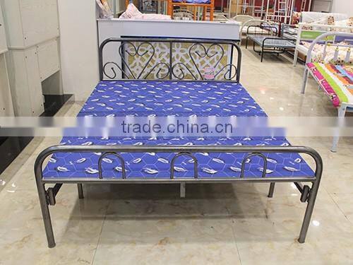 for the mattress Width 90 cm X Length 190 cm Black army Metal Single Bed