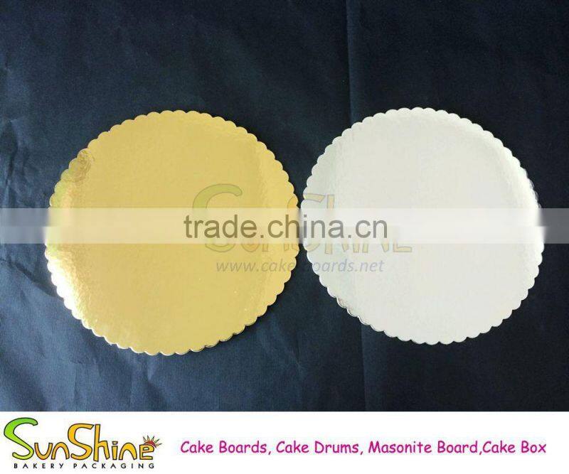 Cake plate gold/silver