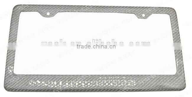 Carbon fiber brand new car truck universal fit license plate frame