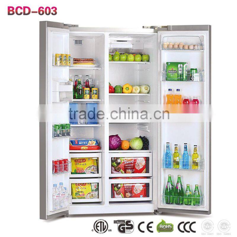 BCD -603 Energy-efficient side by side refrigerator