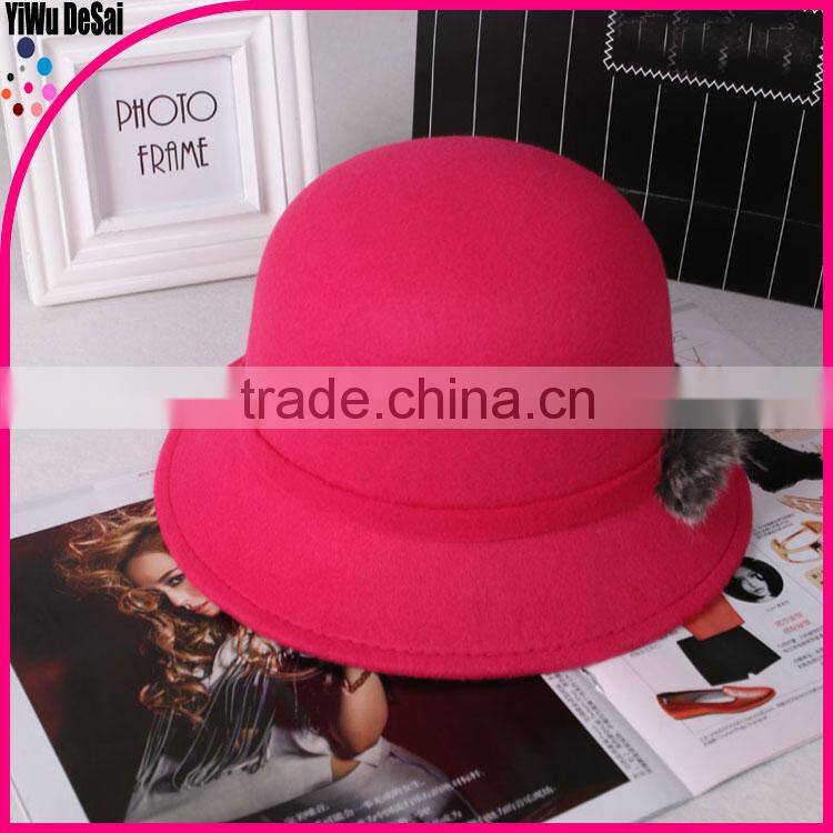 sun hat wholesale hat cotton wool Ladies fashion small basin hat