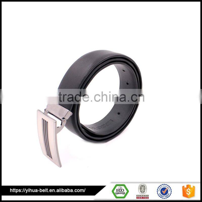 Eco-Friendly new arrival dress man leather belt with metal buckle