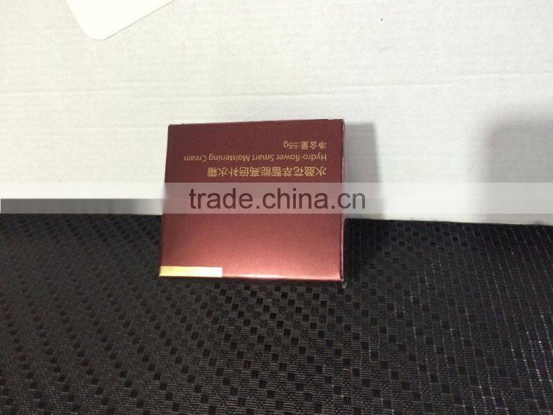 Cosmetics package box gold stamping paper box