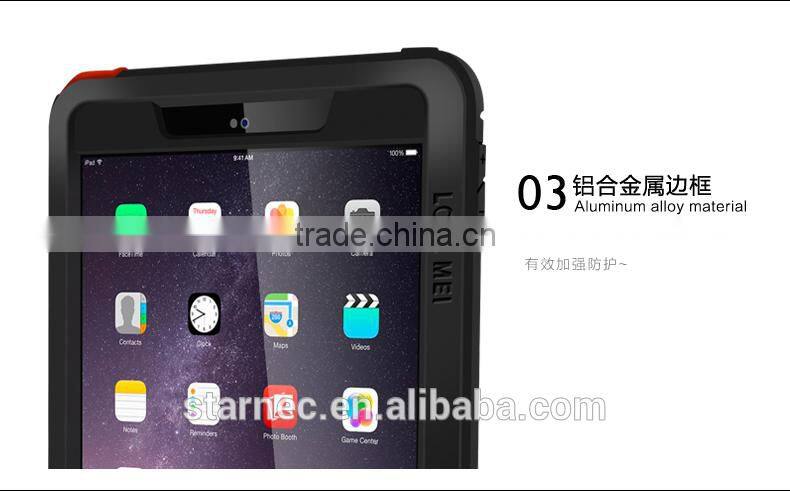 2016 Brand Love Mei Gorilla Glass Aluminum Tablet Case For iPad 2/3/4