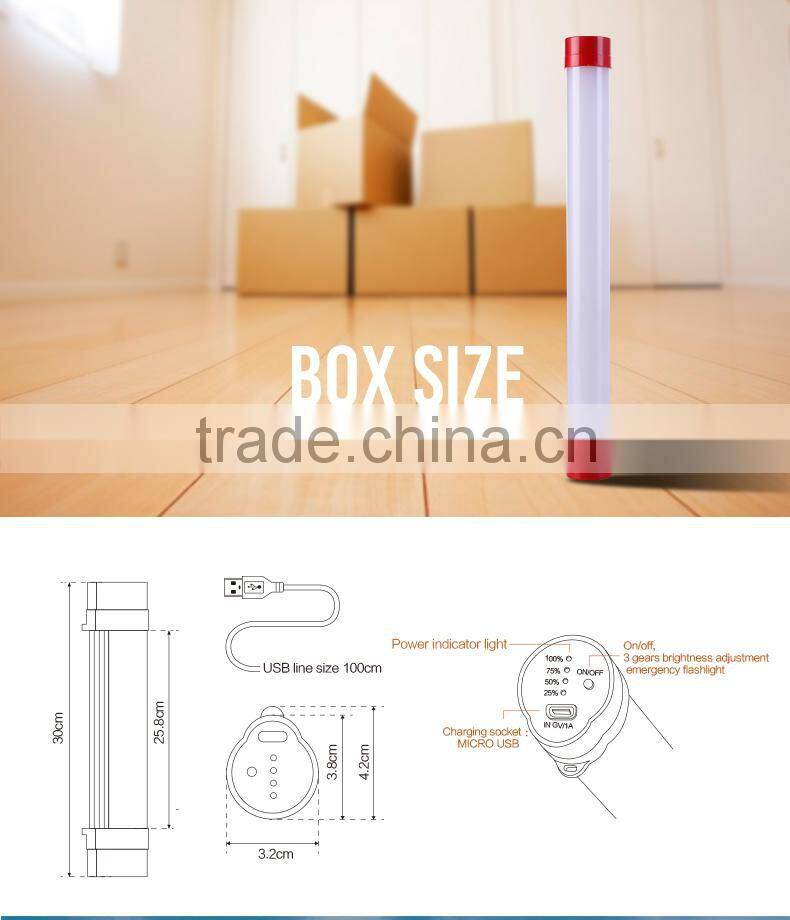 HC-R1436 power bank IP55 battery rechargeable led high power lamp
