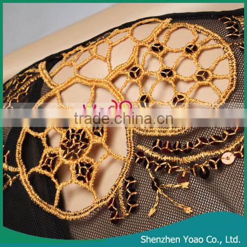 Wholesale Sexy Lingerie Overskirt Black With Yellow