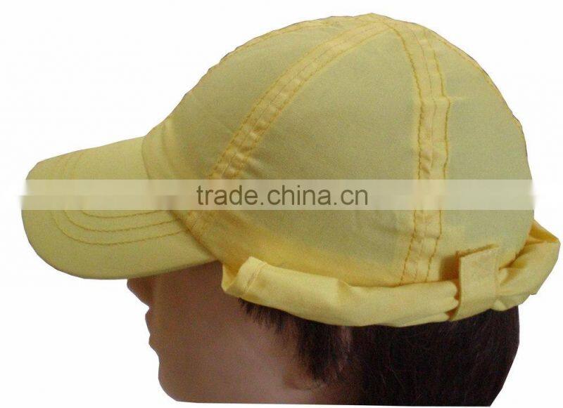 100% cotton baby baseball cap with neck cover