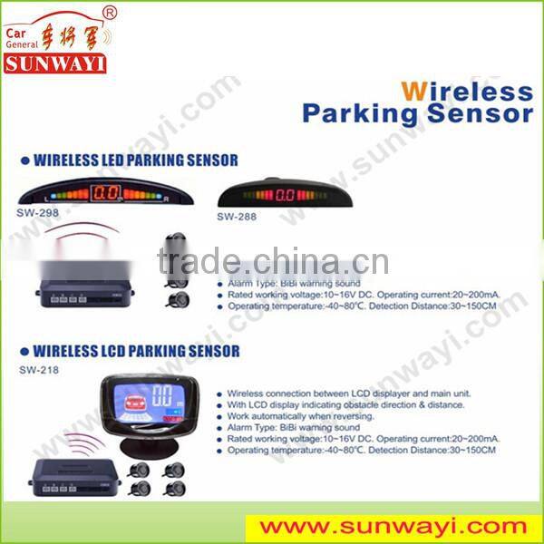 New wireless car reverse camera and parking sensor system with led display for truck