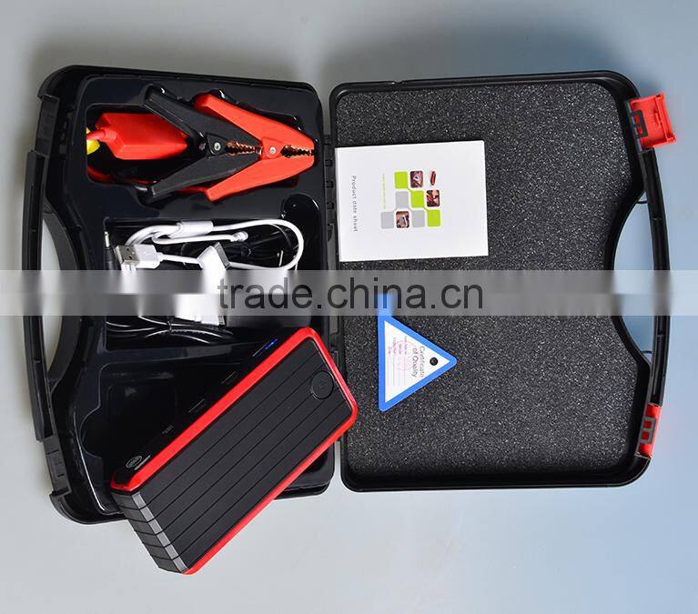 12000mAh mini jump starter power pack Multi-Function Li-Po battery jump starter for cars with USB output