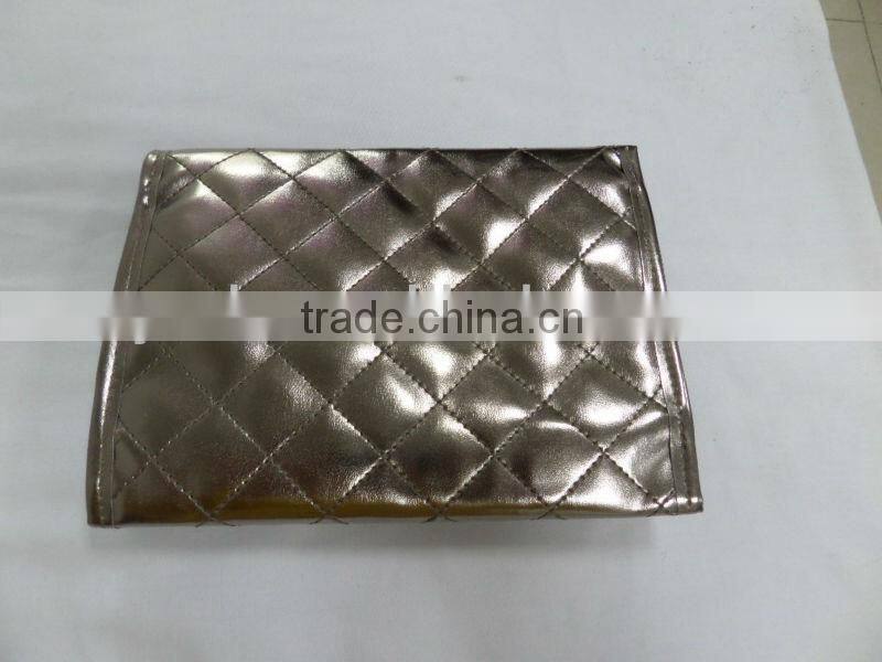 silver PVC hanging bag