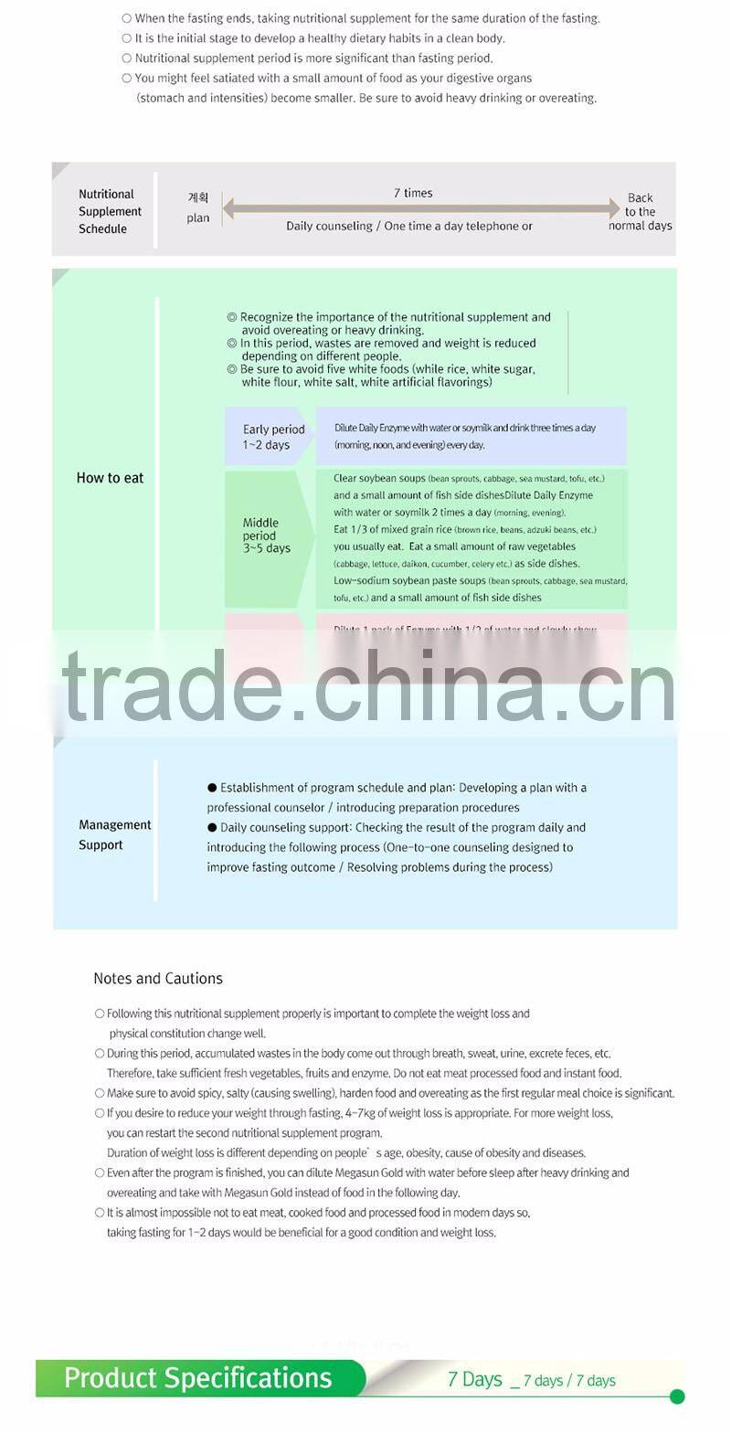 Diet Program 7day Enzyme Hot Sale Health Food Weight Lose Diet Drink