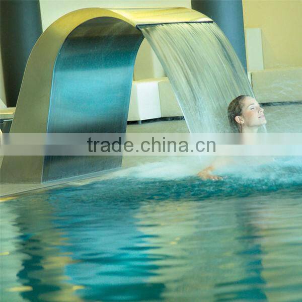 swimming pool stainless steel 316 spa waterfall