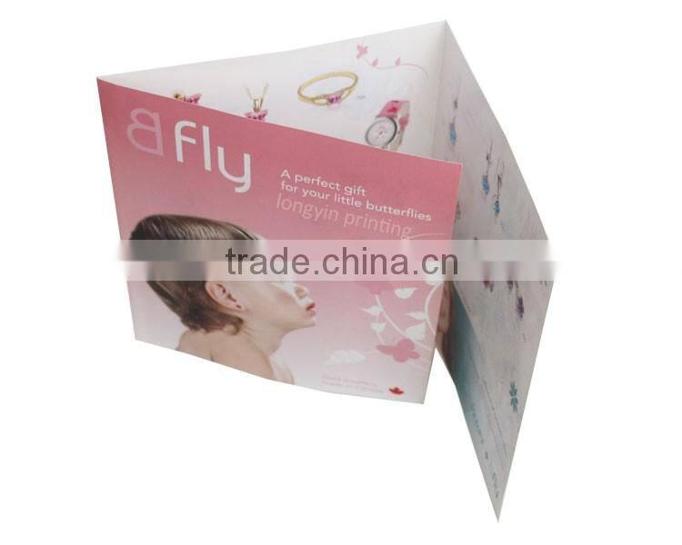 Full color flyer, leaflet, folding printing in China