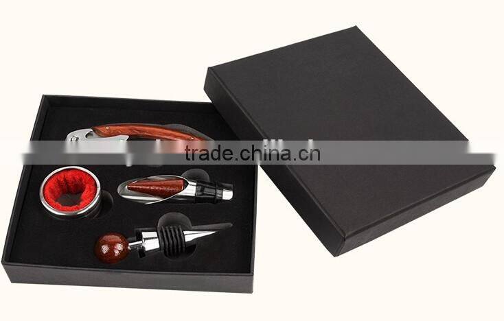 Promotional New Design High Quality paper box Wine Gift Box, Luxury Wine Opener Tool Gift Set with paper box packed