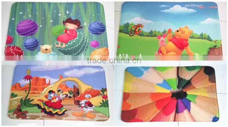 Coral fleece foam printed cheap new design carpet