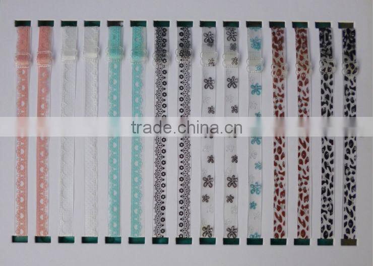invisible bra strap with strawberry printed
