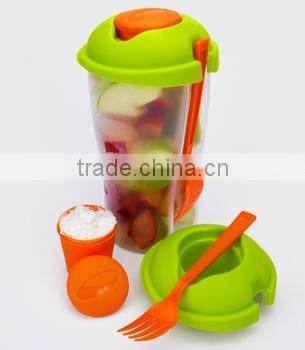 Salad to Go, Picnic Salad Cup, Portable Salad Cup with Fork