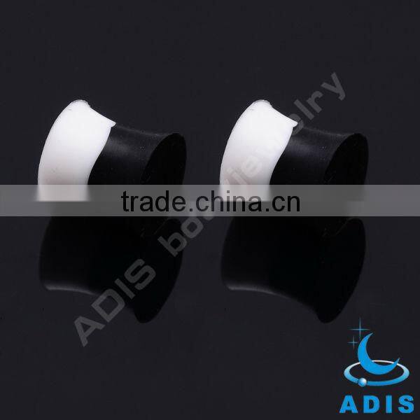 black white costume silicone jewelry 6mm