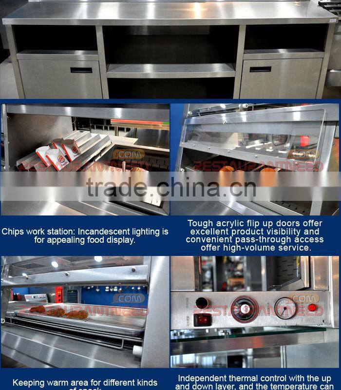 K283 Fast Food Equipment Luxury Hot Food Display