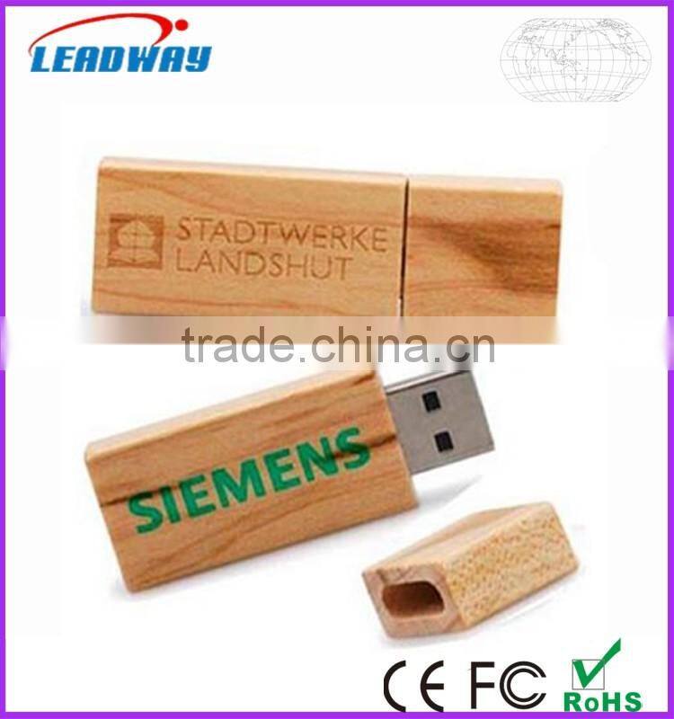Cheap wooden usb flash drive 1gb 2gb 4gb 8gb with free logo engraved