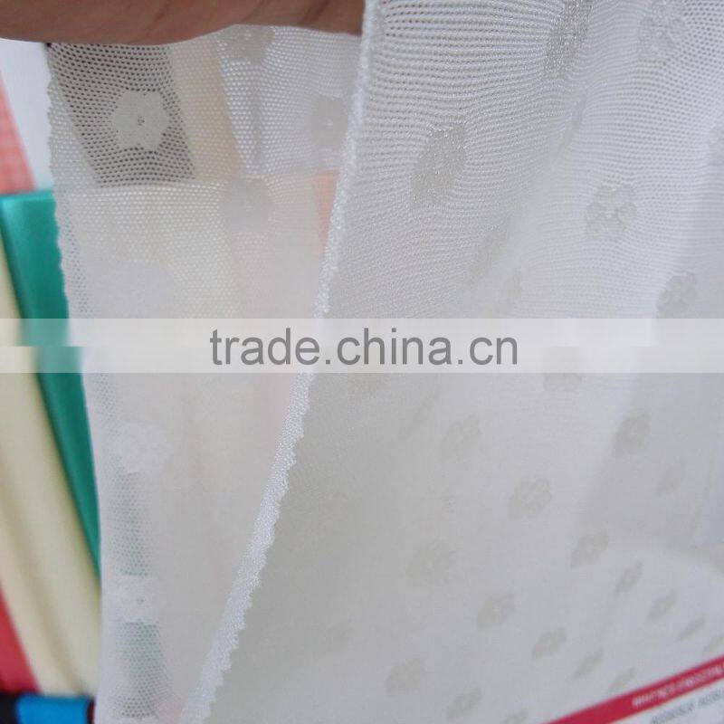 Factory new design 87/13 nylon spandEx floral patern jacquard mesh fabric, dress jacquard mesh fabric