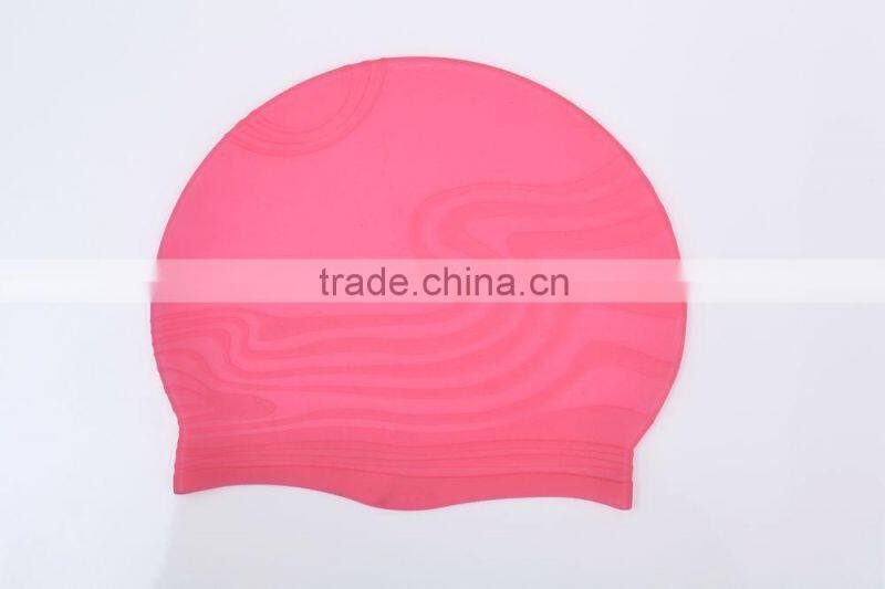 2016 custom swim caps no minimum Printing 100% Silicone swimming cap