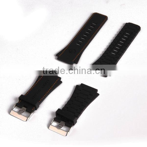 custom rubber strap for watch,24mm silicone watch strap