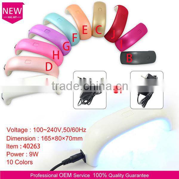 China high quality Mini LED Nail Lamp For Gel Polish Starter Kits 9W nail lampes