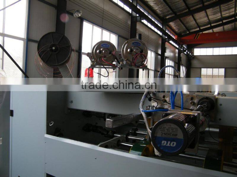 install easily semi automatic stitcher stitching machine/corrugated carton stitcher machine
