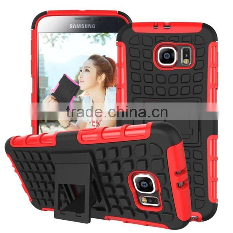 High Quality 2 in 1 PC + TPU Heavy Duty Shockproof Case Cover For Samsung S6