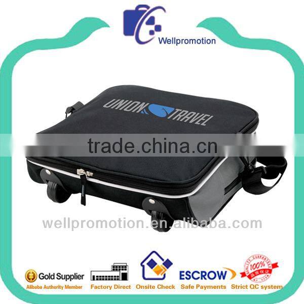 Wellpromotion new design folding travel bag with wheels