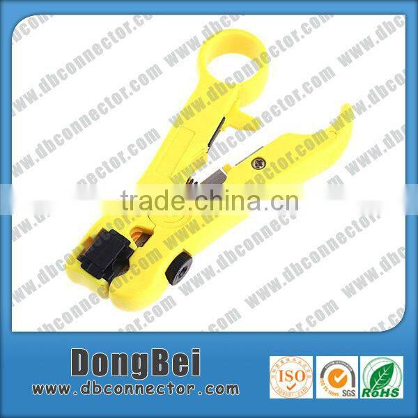 rg6,rg11 rotary multi function flat cable stripper