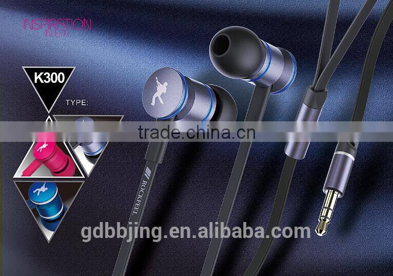 CE/RoSH approved metal stylish hand-free in-ear balance armature earphone