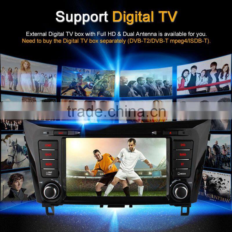 Ownice quad core android 4.4 car gps navigation for nissan qashqai/x-trial 16 ROM support DVR TPMS