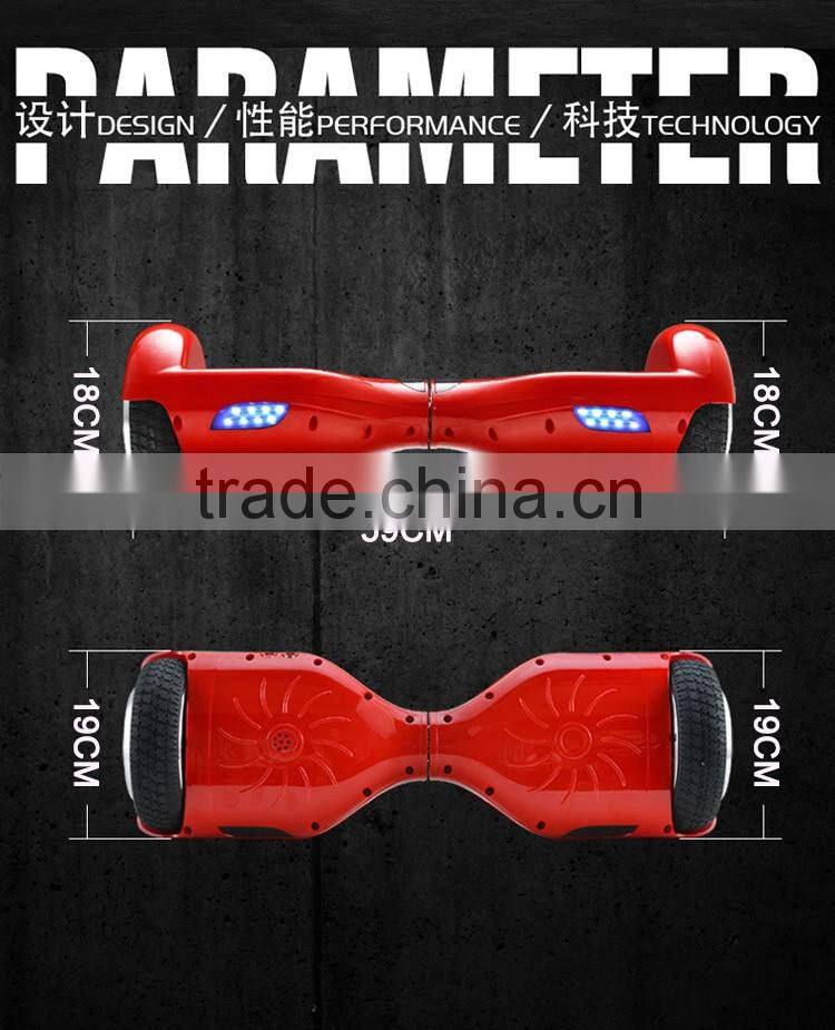 Shenzhen bluetooth 6.5 inch electric 2 wheel oxboard samsung