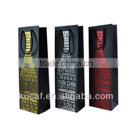 Custom Printed Wine Bottle Paper Bags