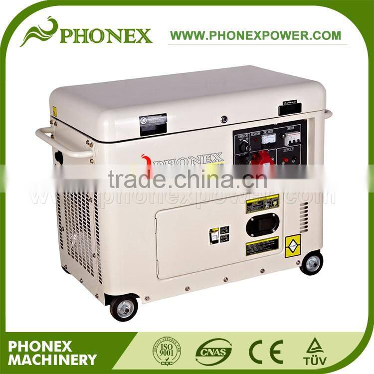 Phonex 5 Silent Diesel Generator Price 186FA 10HP Diesel Generator Set 3 Phase Diesel Generator