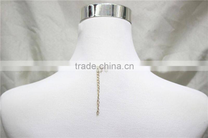 Newest Yellow & White Waterdrop Shape Pendant Necklace Pure White Pearl Necklace 2016 Fashion Wholesale