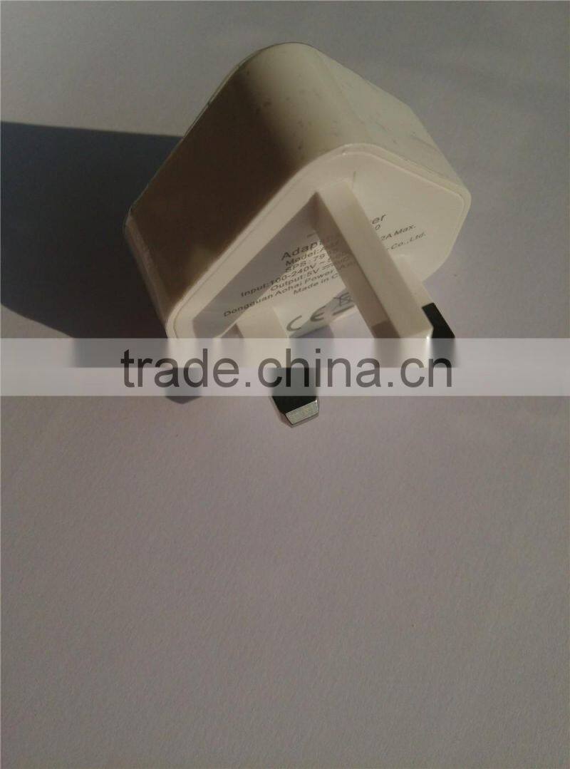 BRAND NEW UK PLUG AC ADAPTER A85-501000 5V 1A with USB port for cellphone use