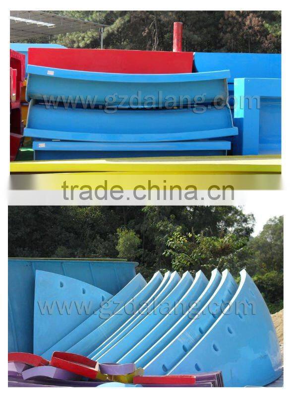 Rainbow fiberglass water slide for sale