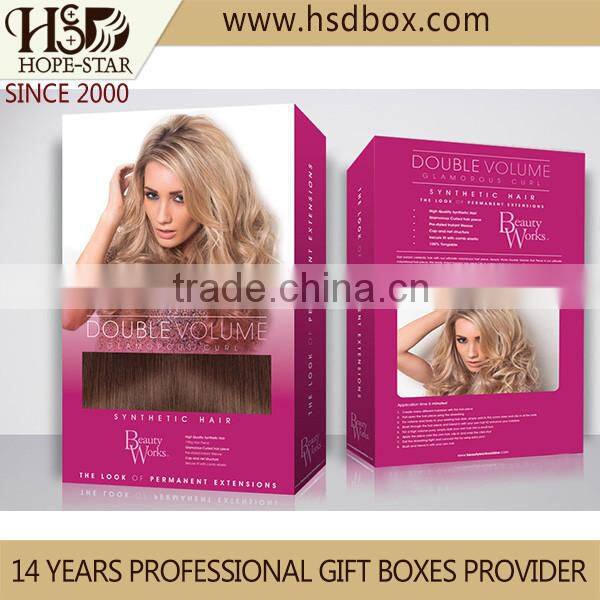 Long hair packing human hair hair extension box