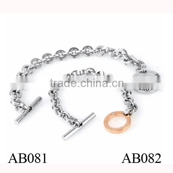 Cheap Wholesale Make Your Own Fashion Men's Stainless Steel Bracelet For Couples