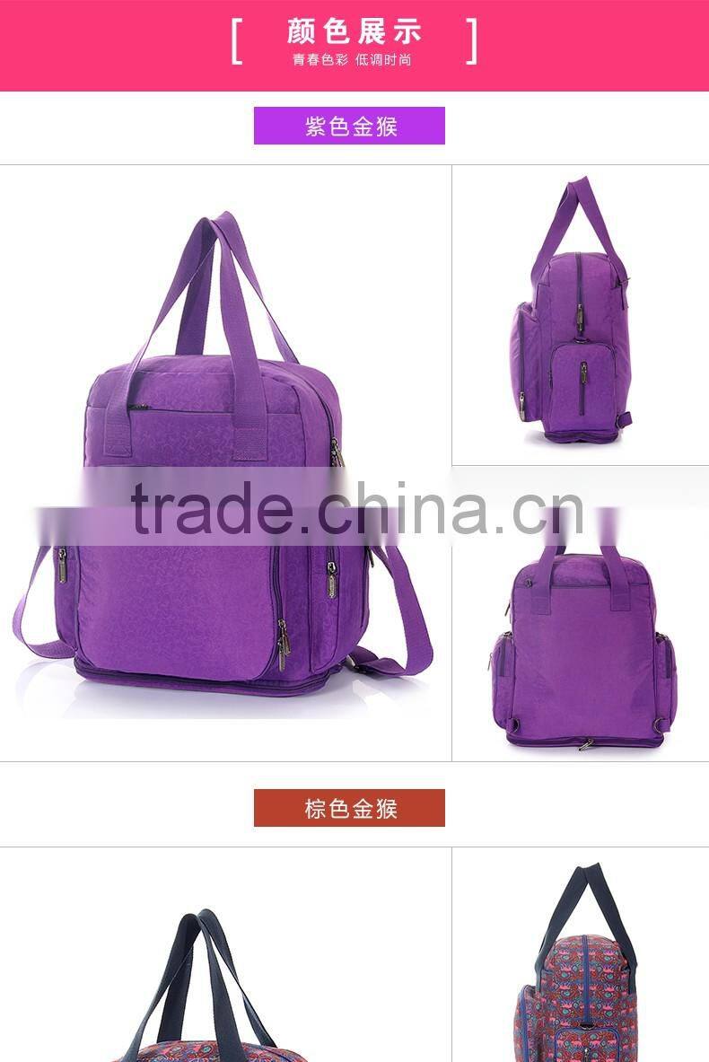 China oem supplier 2016 new products nappy bag organiser backpack baby bag