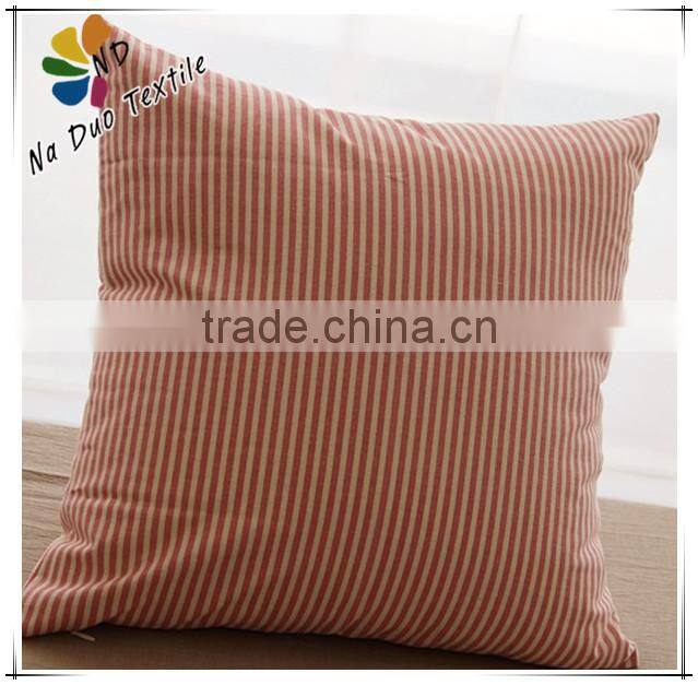 linen striped cushion cover