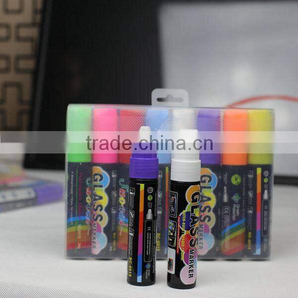 Alibaba hot selling OEM colored liquid chalk marker glass marker