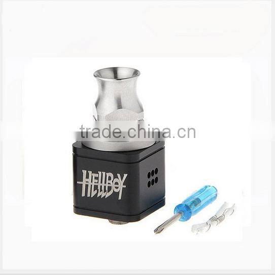 authentic hellboy atomizer Unique square body design e-cigarette Hellboy rda atomizer