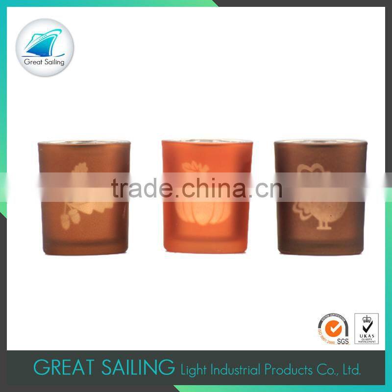 garden decoration glass bubble candle holder