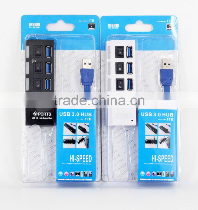 Super Speed 5Gbps USB3.0 HUB 4-port Hub , USB3.0 switch hub